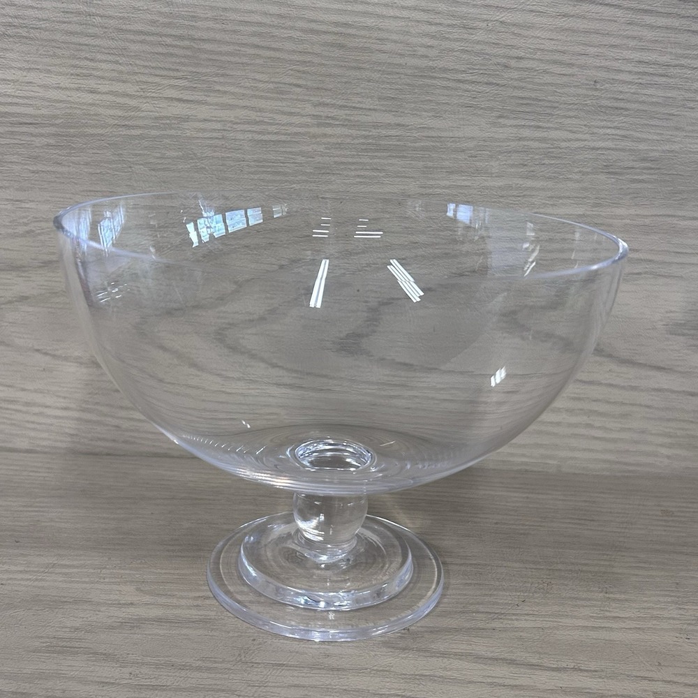 Vera Wang Crystal Footed Pedestal Bowl 5" Tall X 8" FTD Flowers